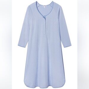 Lake Pima Maternity Long Sleeve Nightgown in Hydrangea